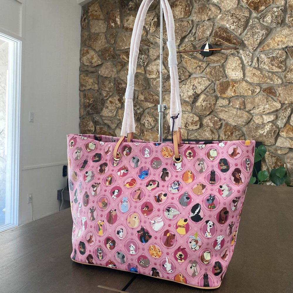 NWT Disney Dooney & Bourke Pink Dog Shopper Tote Handbag - Picture 8 of 10